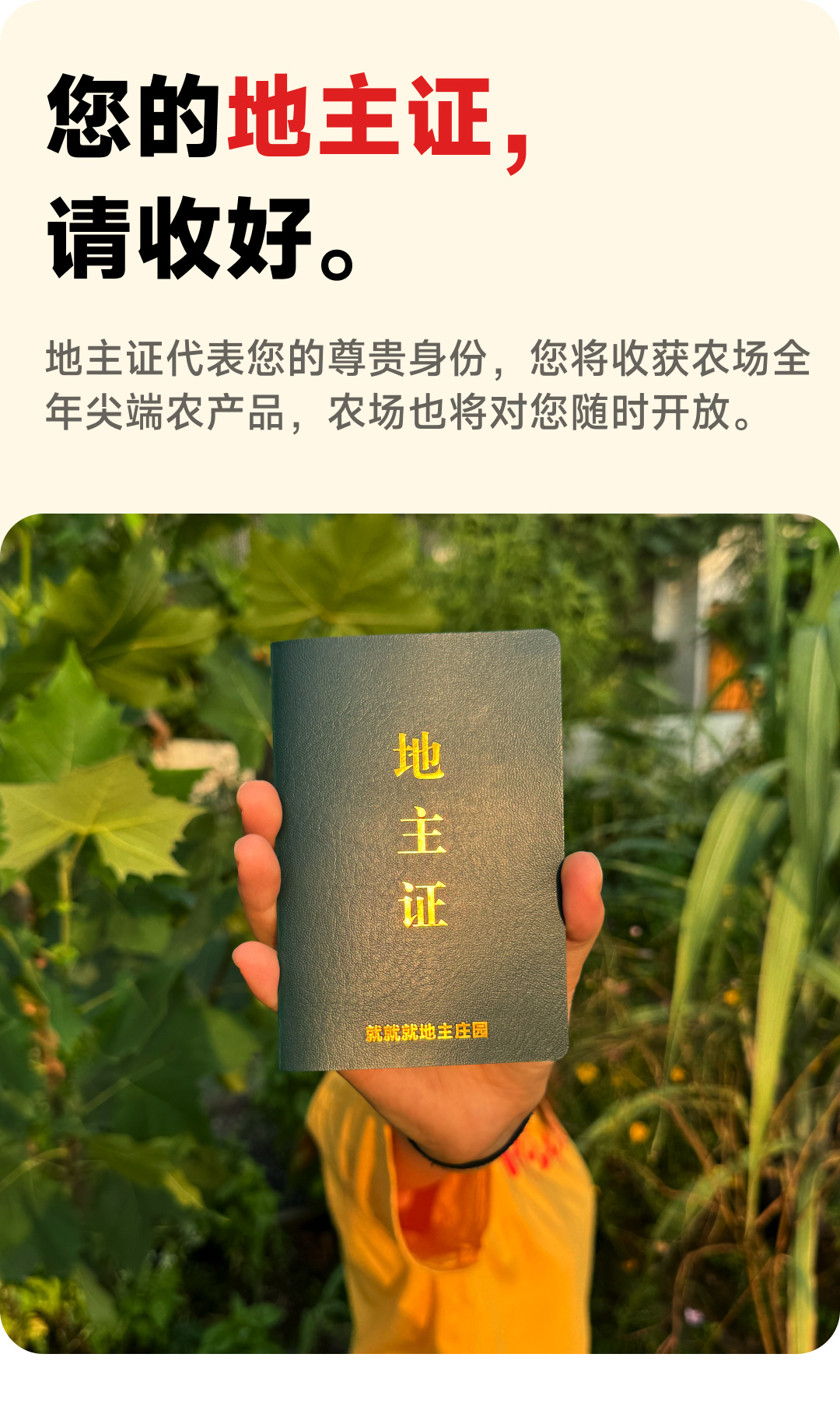 农场地主证会员产品素材